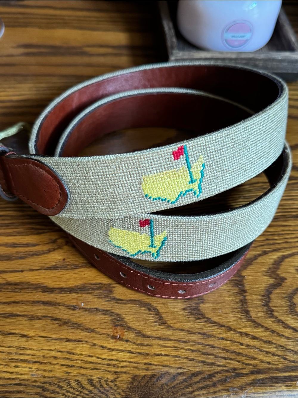 Masters Needlepoint Belt